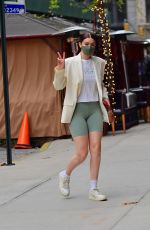 GIGI HADID Out in New York 04/21/2021