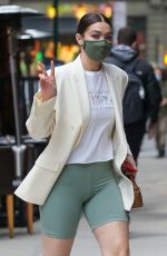 GIGI HADID Out in New York 04/21/2021