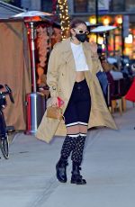 GIGI HADID Out in New York 04/27/2021