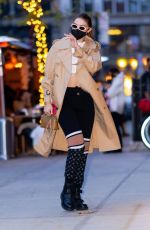 GIGI HADID Out in New York 04/27/2021