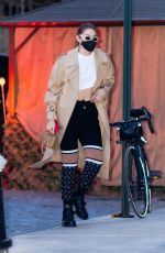 GIGI HADID Out in New York 04/27/2021