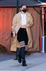 GIGI HADID Out in New York 04/27/2021