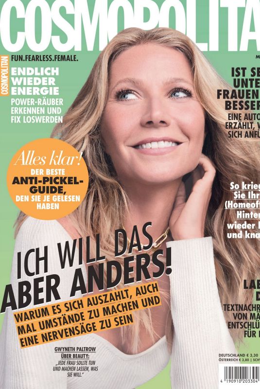 GWYNETH PALTROW in Cosmopolitan Magazine, Germany May 2021