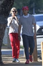 GWYNETH PALTROW Out in Brentwood 04/18/2021
