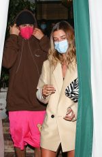 HAILEY and Justin BIEBER at San Vicente Bungalows in West Hollywood 03/31/2021