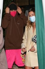 HAILEY and Justin BIEBER at San Vicente Bungalows in West Hollywood 03/31/2021