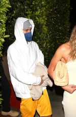 HAILEY and Justin BIEBER Leaves Giorgio Baldi in Los Angeles 04/02/2021