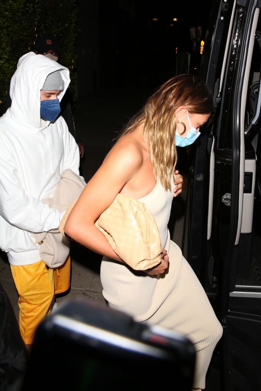 HAILEY and Justin BIEBER Leaves Giorgio Baldi in Los Angeles 04/02/2021