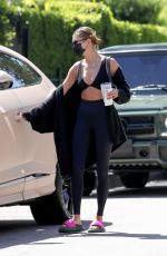 HAILEY BIEBER and KENDALL JENNER at a Workout Session in Los Angeles 04/07/2021