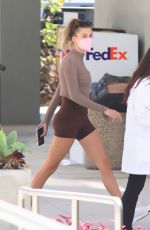 HAILEY BIEBER Arrives at an Appointment in Los Angeles 04/02/2021 