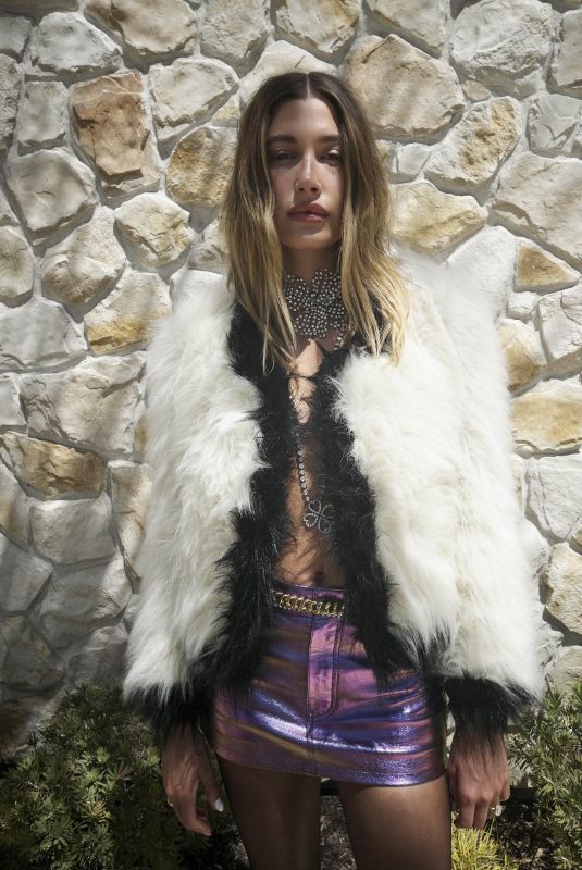 HAILEY BIEBER at Saint Laurent Women