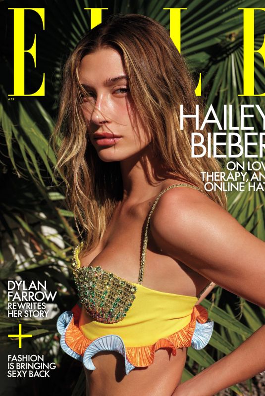 HAILEY BIEBER in Elle Magazne, April 2021
