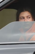 HAILEY BIEBER Out Driving in Los Angeles 04/12/2021
