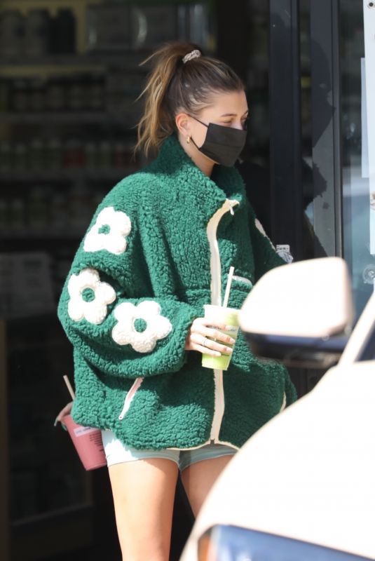 HAILEY BIEBR Out for Drink in West Hollywood 04/03/2021