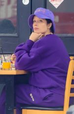 HALSEY Out for Breakfast at Toast in West Hollywood 04/12/2021