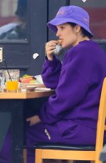 HALSEY Out for Breakfast at Toast in West Hollywood 04/12/2021