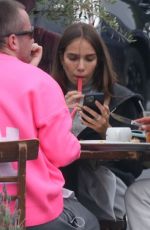 HANA CROSS Out for Lunch with Friends in Los Angeles 04/22/2021