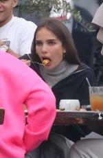 HANA CROSS Out for Lunch with Friends in Los Angeles 04/22/2021