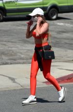 HANNAH ANN SLUSS in Tights Out in Los Angeles 04/08/2021