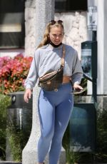 HANNAH BROWN Leaves a Gym in Los Angeles 04/19/2021