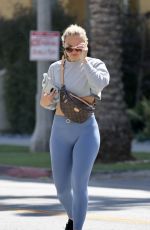 HANNAH BROWN Leaves a Gym in Los Angeles 04/19/2021