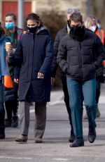 HAYLEY ATWELL and Tom Cruise on the Set as Mission Impossible 7 in Yorkshire 04/21/2021