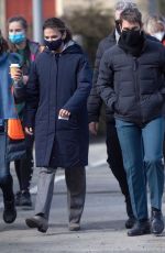 HAYLEY ATWELL and Tom Cruise on the Set as Mission Impossible 7 in Yorkshire 04/21/2021