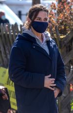 HAYLEY ATWELL and Tom Cruise on the Set as Mission Impossible 7 in Yorkshire 04/21/2021