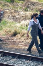 HAYLEY ATWELL on the Set of Mission Impossible 7 in York 04/20/2021