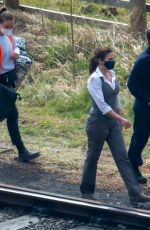 HAYLEY ATWELL on the Set of Mission Impossible 7 in York 04/20/2021