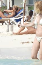 HEATHER GRAHAM in Bikini at a Beach in Tulum 04/08/2021