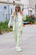 HEIDI KLUM Arrives at AGT Set in Los Angeles 04/23/2021