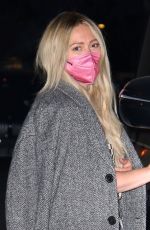 HILARY DUFF at Matsuhisa Restaurant in Beverly Hills 04/23/2021
