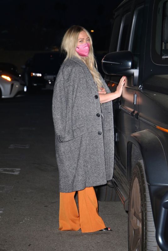 HILARY DUFF at Matsuhisa Restaurant in Beverly Hills 04/23/2021