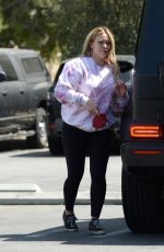 HILARY DUFF Out and About in Los Angeles 04/10/2021