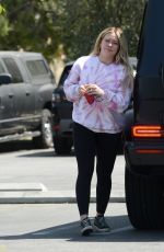 HILARY DUFF Out and About in Los Angeles 04/10/2021