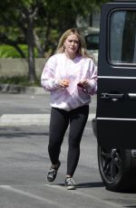 HILARY DUFF Out and About in Los Angeles 04/10/2021