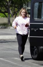 HILARY DUFF Out and About in Los Angeles 04/10/2021