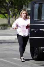 HILARY DUFF Out and About in Los Angeles 04/10/2021