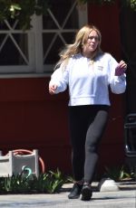 HILARY DUFF Out and About in Studio City 04/29/2021