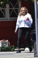 HILARY DUFF Out and About in Studio City 04/29/2021