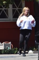 HILARY DUFF Out and About in Studio City 04/29/2021