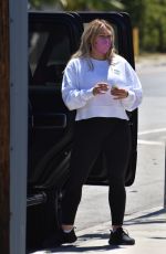 HILARY DUFF Out and About in Studio City 04/29/2021