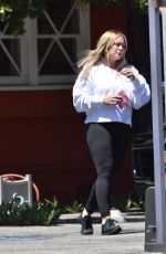 HILARY DUFF Out and About in Studio City 04/29/2021