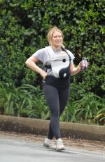 HILARY DUFF Out Hiking in Studio City 04/24/2021