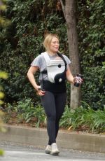 HILARY DUFF Out Hiking in Studio City 04/24/2021