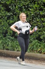 HILARY DUFF Out Hiking in Studio City 04/24/2021