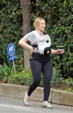 HILARY DUFF Out Hiking in Studio City 04/24/2021