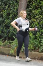 HILARY DUFF Out Hiking in Studio City 04/24/2021