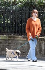 ICOLA ROBERTS Out with Her Dogs in London 04/22/2021